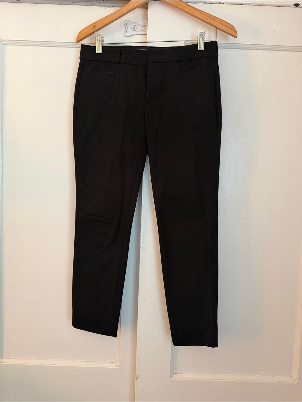 Banana Republic Sloan Black Dress Pants - Classic Straight Fit 4P